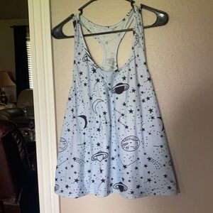 Astrid - NWOT planets light blue tank tops 1XL